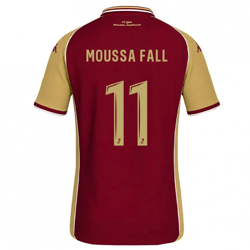 Danxen Homem Camisola Pape Moussa Fall #11 Dourado Vermelho Escuro Principal 2026/27 Camisa