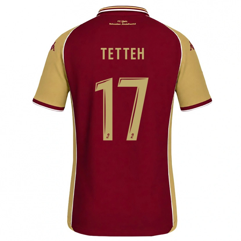 Danxen Homem Camisola Benjamin Tetteh #17 Dourado Vermelho Escuro Principal 2026/27 Camisa
