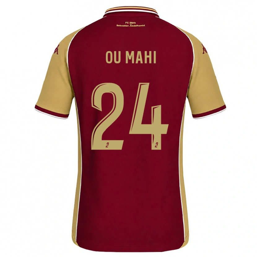 Danxen Homem Camisola Inès Ou Mahi #24 Dourado Vermelho Escuro Principal 2026/27 Camisa