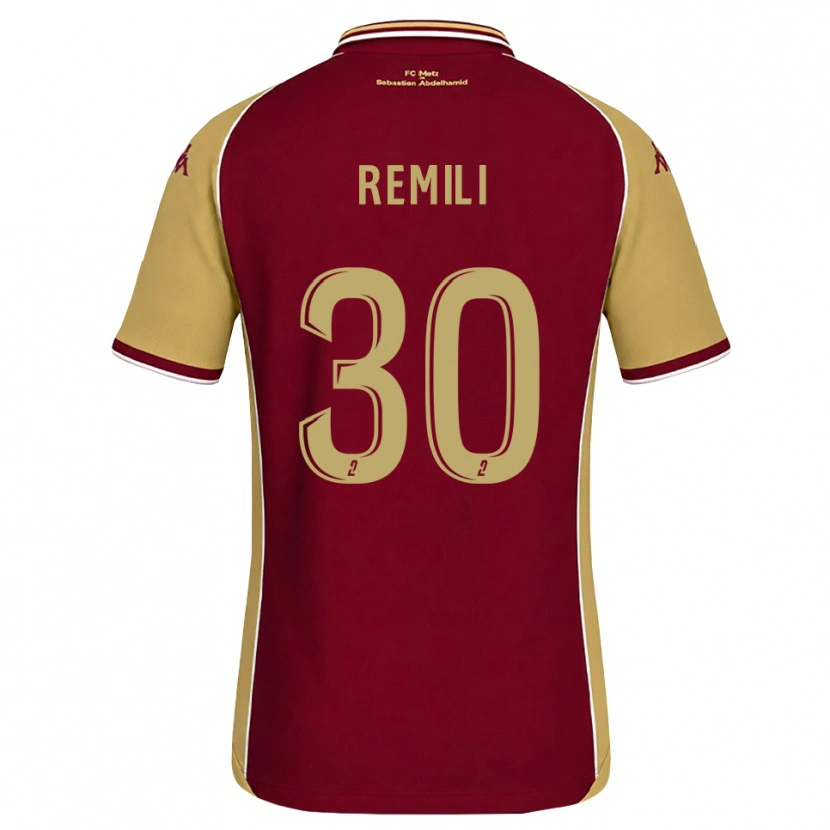 Danxen Homem Camisola Célia Remili #30 Dourado Vermelho Escuro Principal 2026/27 Camisa