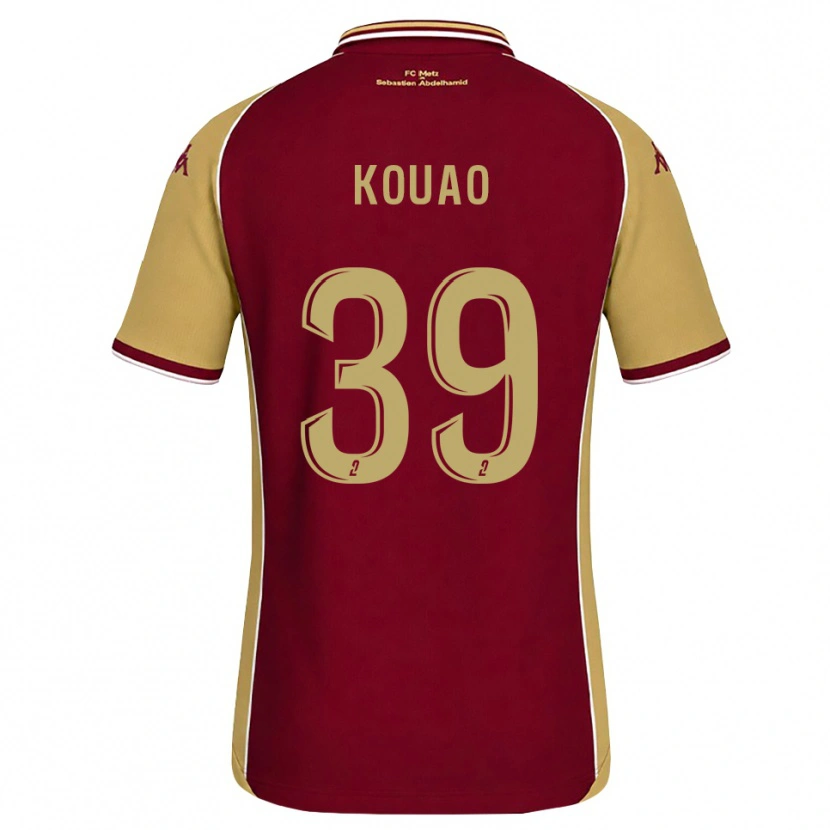 Danxen Homem Camisola Koffi Kouao #39 Dourado Vermelho Escuro Principal 2026/27 Camisa