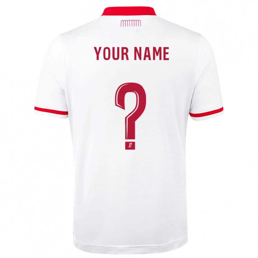 Danxen Homem Camisola Seu Nome #0 Vermelho Branco Principal 2026/27 Camisa