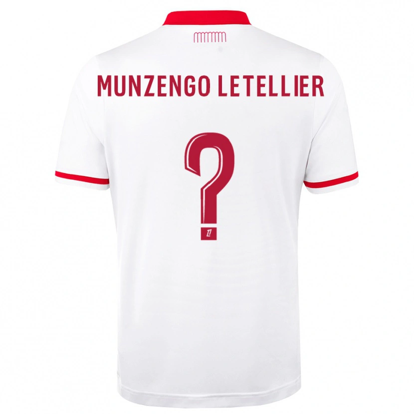 Danxen Homem Camisola Viany Munzengo Letellier #0 Vermelho Branco Principal 2026/27 Camisa