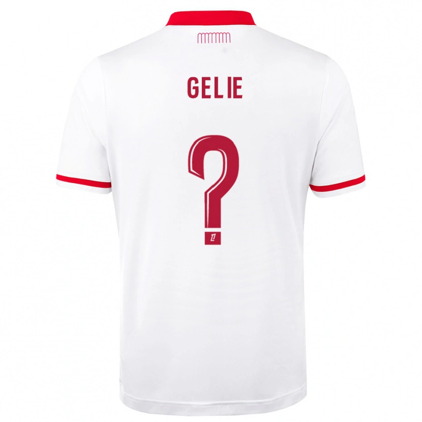 Danxen Homem Camisola Melvyn Gelie #0 Vermelho Branco Principal 2026/27 Camisa