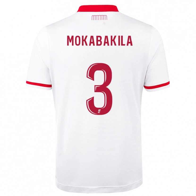 Danxen Homem Camisola Nick Mokabakila #3 Vermelho Branco Principal 2026/27 Camisa