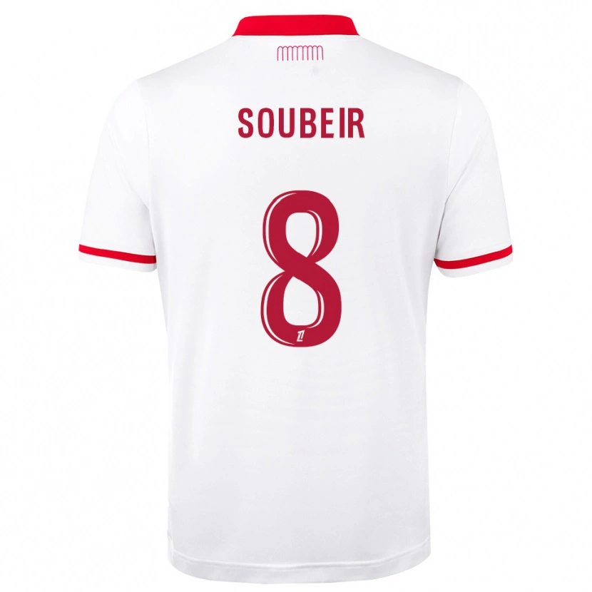 Danxen Homem Camisola Anis Soubeir #8 Vermelho Branco Principal 2026/27 Camisa