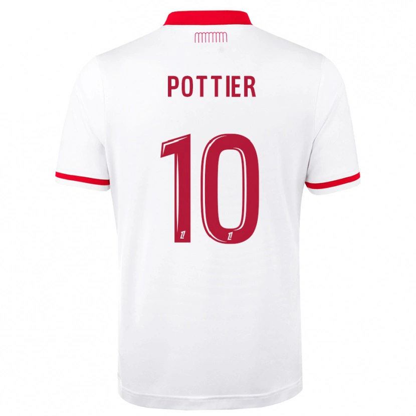 Danxen Homem Camisola Morgan Pottier #10 Vermelho Branco Principal 2026/27 Camisa