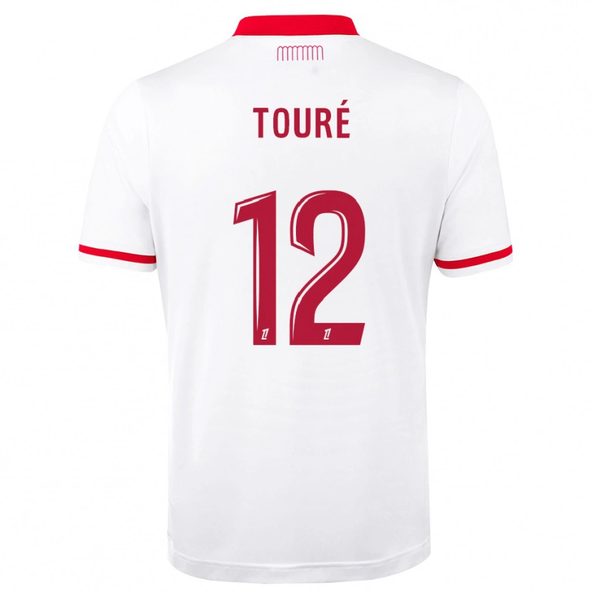 Danxen Homem Camisola Ilane Touré #12 Vermelho Branco Principal 2026/27 Camisa