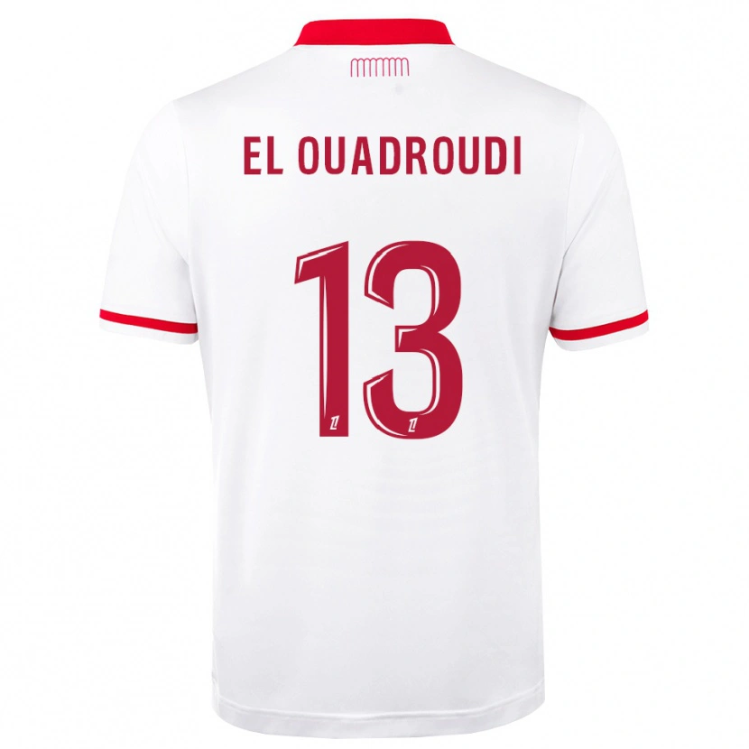 Danxen Homem Camisola Imrane El Ouaroudi #13 Vermelho Branco Principal 2026/27 Camisa