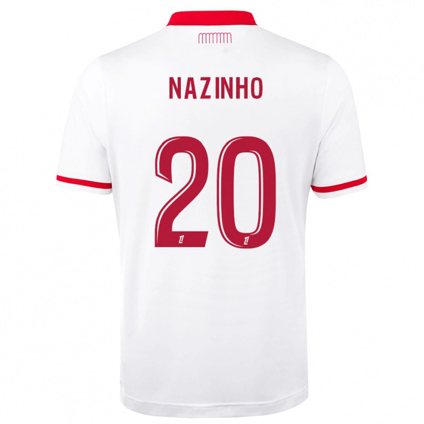 Danxen Homem Camisola Flávio Basilua Jacinto Dos Nazinho #20 Vermelho Branco Principal 2026/27 Camisa