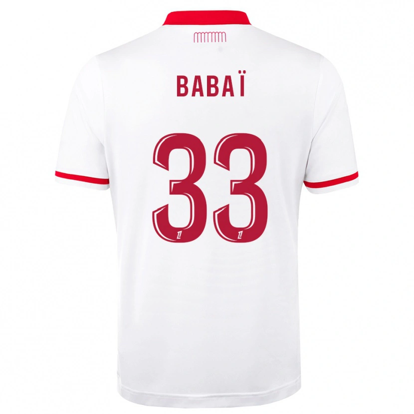 Danxen Homem Camisola Nazim Babaï #33 Vermelho Branco Principal 2026/27 Camisa