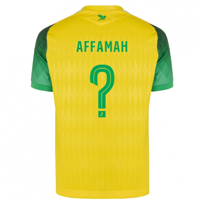 Danxen Homem Camisola Joe-Loïc Affamah #0 Amarelo Verde Vermelho Principal 2026/27 Camisa