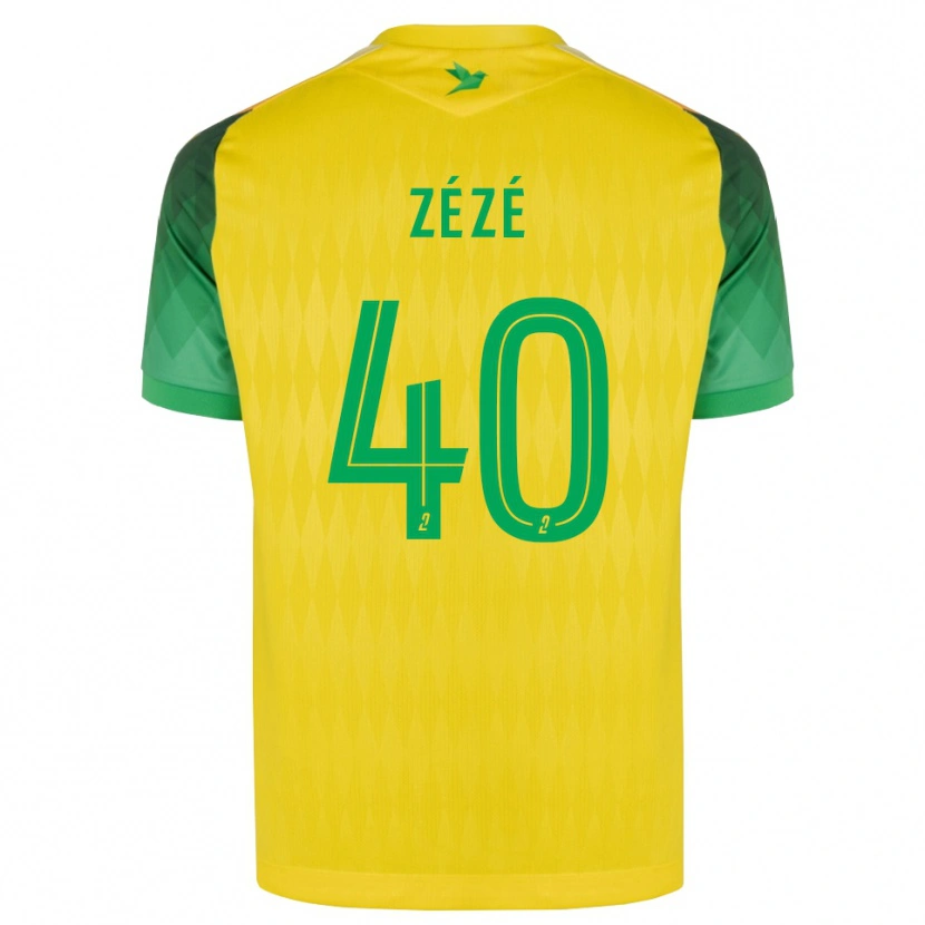 Danxen Homem Camisola Yanel Zézé #40 Amarelo Verde Vermelho Principal 2026/27 Camisa