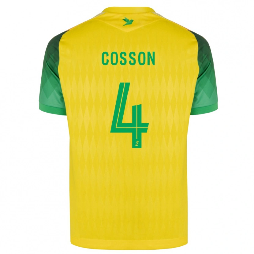 Danxen Homem Camisola Maureen Cosson #4 Amarelo Verde Vermelho Principal 2026/27 Camisa