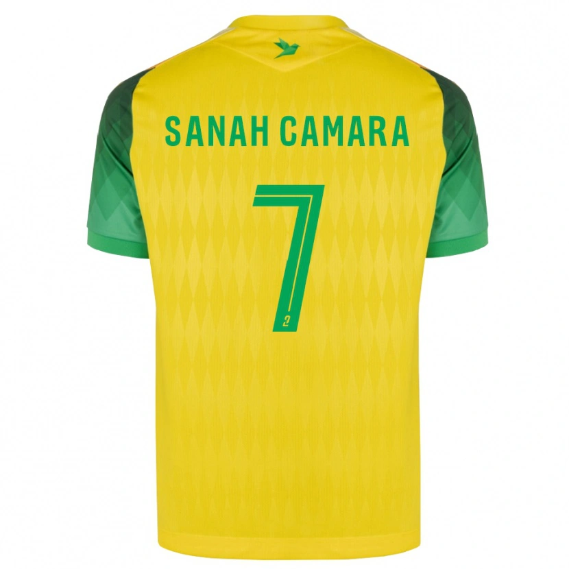 Danxen Homem Camisola Sanah Camara #7 Amarelo Verde Vermelho Principal 2026/27 Camisa
