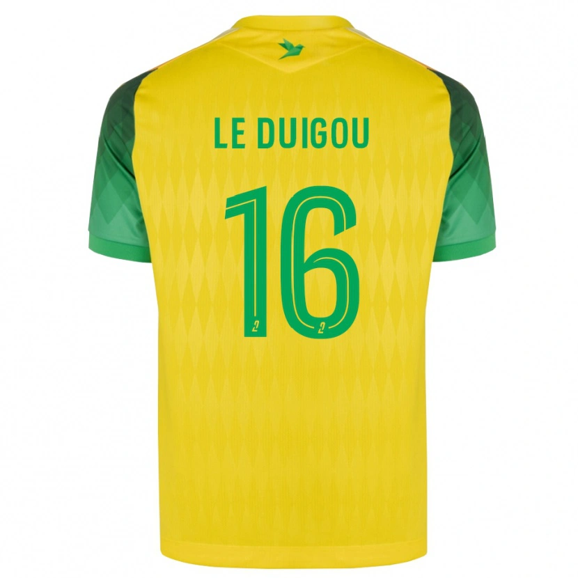 Danxen Homem Camisola Daniel Le Duigou #16 Amarelo Verde Vermelho Principal 2026/27 Camisa