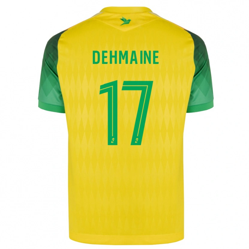 Danxen Homem Camisola Dehmaine Tabibou #17 Amarelo Verde Vermelho Principal 2026/27 Camisa