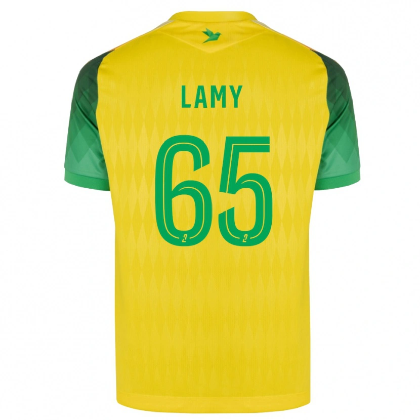 Danxen Homem Camisola Hugo Lamy #65 Amarelo Verde Vermelho Principal 2026/27 Camisa