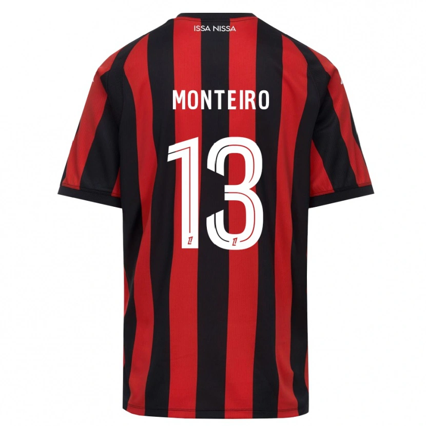 Danxen Homem Camisola Laurenzo Monteiro #13 Vermelho Preto Branco Principal 2026/27 Camisa