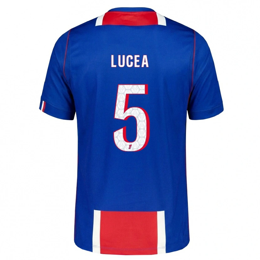 Danxen Homem Camisola Dimitri Lucea #5 Vermelho Branco Azul Principal 2026/27 Camisa