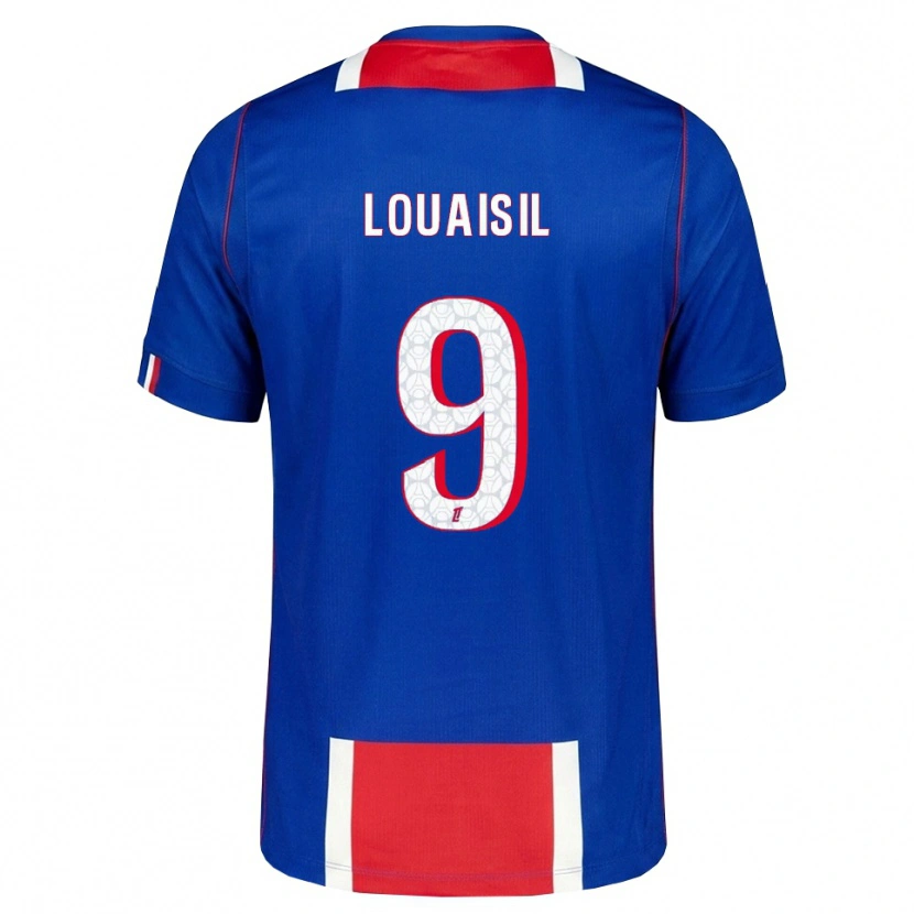 Danxen Homem Camisola Kévin Louaisil #9 Vermelho Branco Azul Principal 2026/27 Camisa