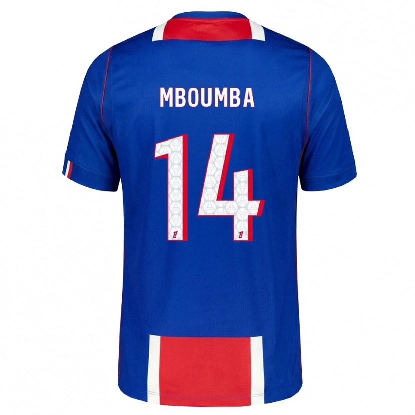 Danxen Homem Camisola Nathan Mboumba #14 Vermelho Branco Azul Principal 2026/27 Camisa