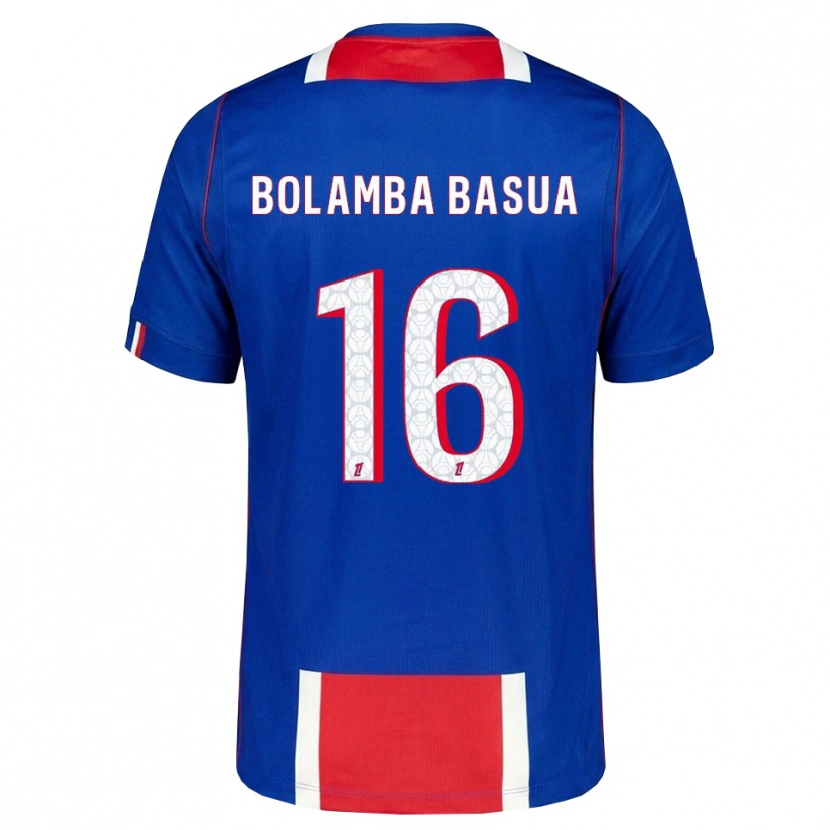 Danxen Homem Camisola Kévin Bolamba Basua #16 Vermelho Branco Azul Principal 2026/27 Camisa