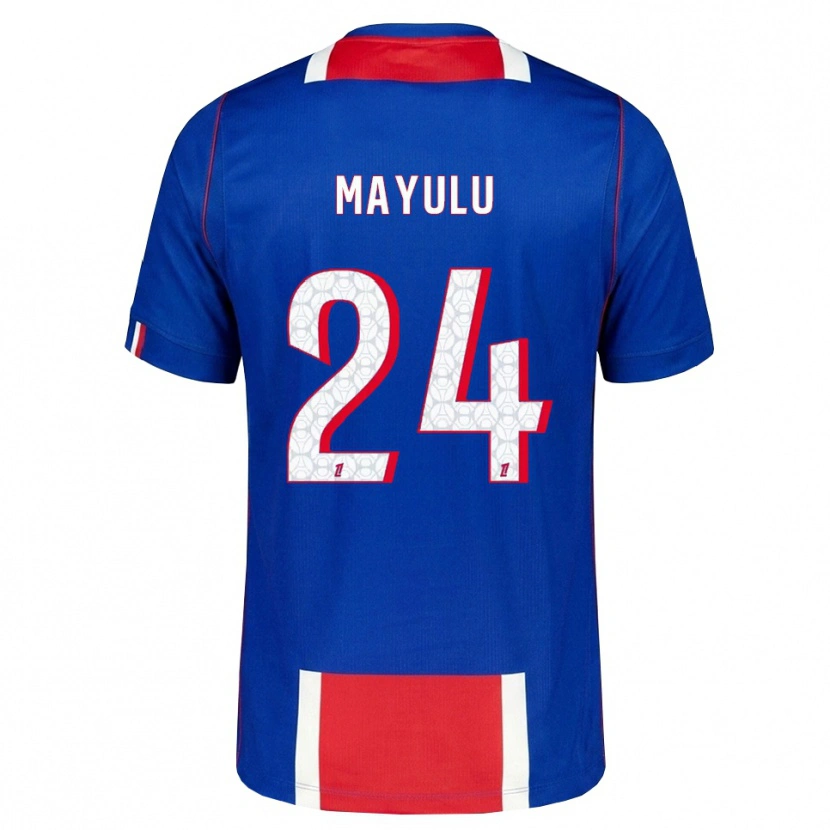 Danxen Homem Camisola Senny Mayulu #24 Vermelho Branco Azul Principal 2026/27 Camisa