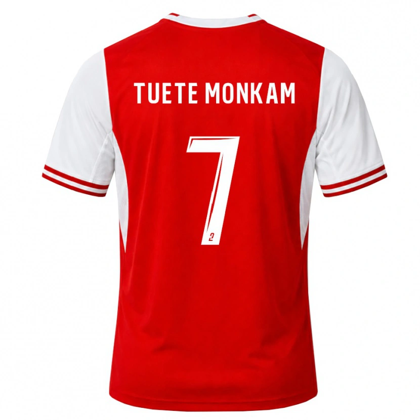 Danxen Homem Camisola Malcolm Tuete Monkam #7 Vermelho Branco Principal 2026/27 Camisa