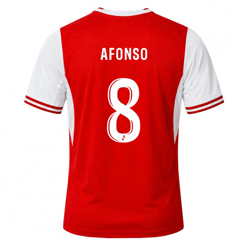 Danxen Homem Camisola Flavio Afonso #8 Vermelho Branco Principal 2026/27 Camisa