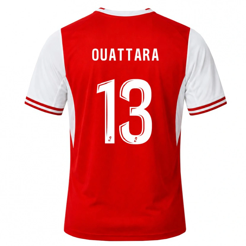 Danxen Homem Camisola Abou Ouattara #13 Vermelho Branco Principal 2026/27 Camisa