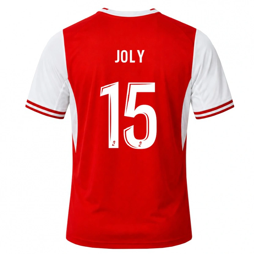 Danxen Homem Camisola Lou-Ann Joly #15 Vermelho Branco Principal 2026/27 Camisa