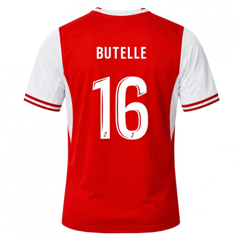 Danxen Homem Camisola Ludovic Butelle #16 Vermelho Branco Principal 2026/27 Camisa