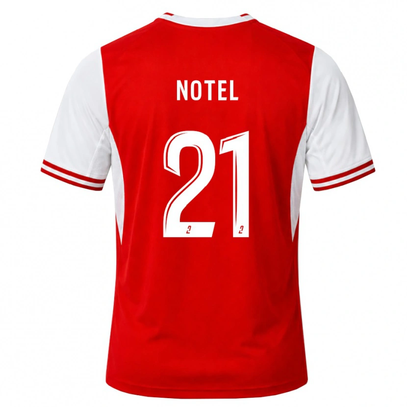 Danxen Homem Camisola Lea Notel #21 Vermelho Branco Principal 2026/27 Camisa
