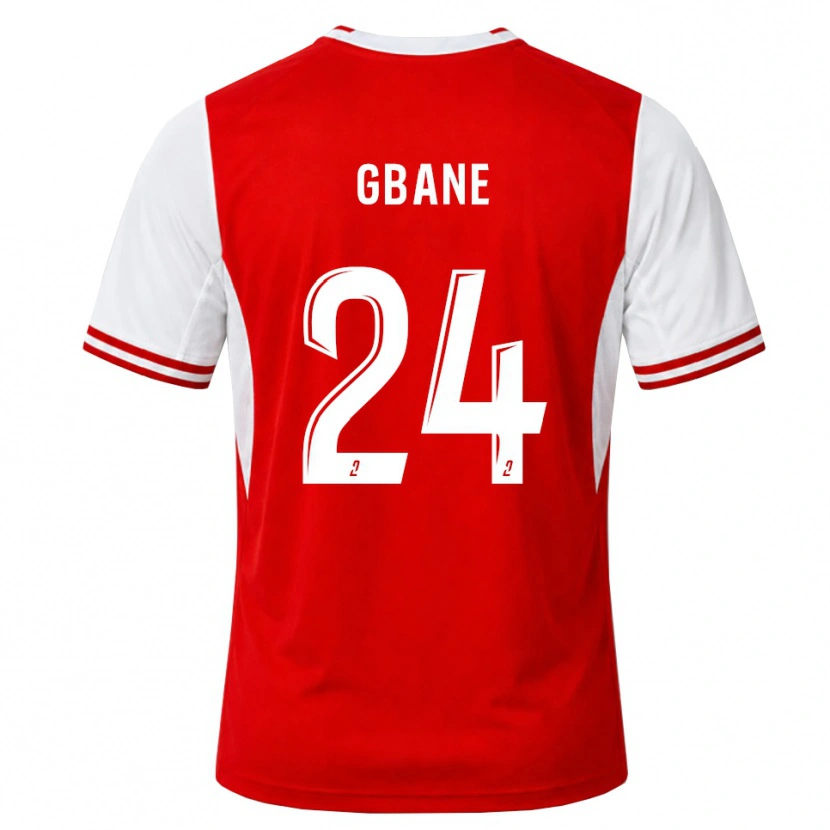 Danxen Homem Camisola Mory Gbane #24 Vermelho Branco Principal 2026/27 Camisa