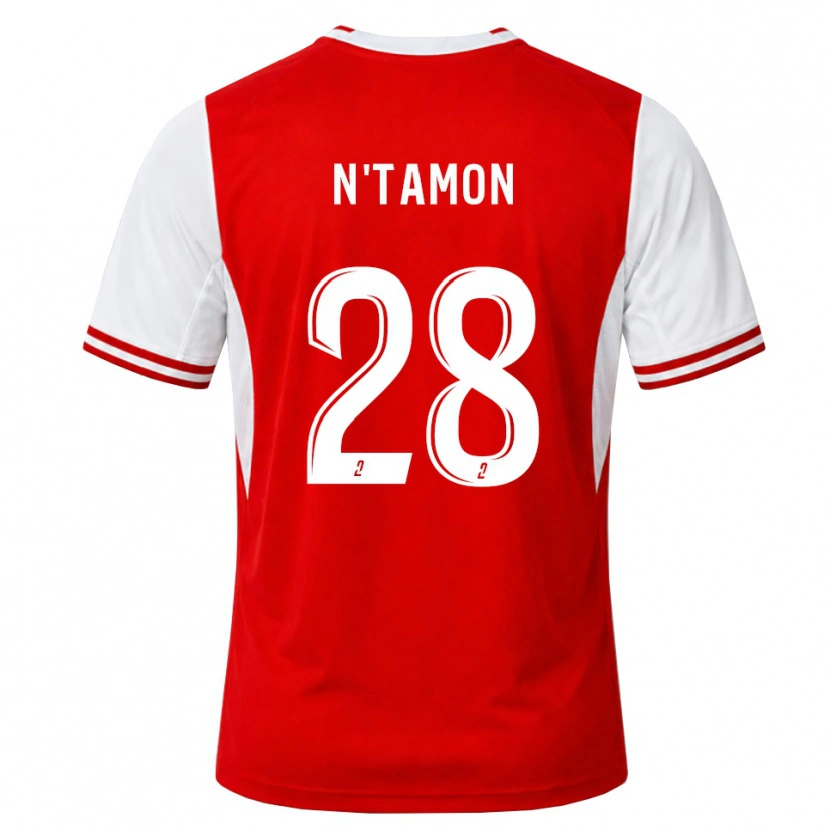 Danxen Homem Camisola Elie N'tamon #28 Vermelho Branco Principal 2026/27 Camisa
