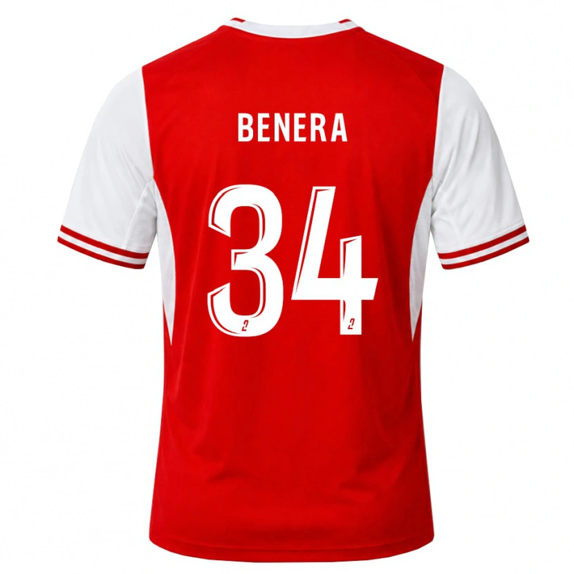 Danxen Homem Camisola Ummene Benera #34 Vermelho Branco Principal 2026/27 Camisa