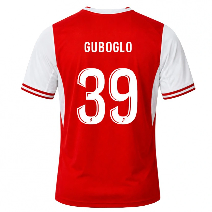 Danxen Homem Camisola Aleksandr Guboglo #39 Vermelho Branco Principal 2026/27 Camisa