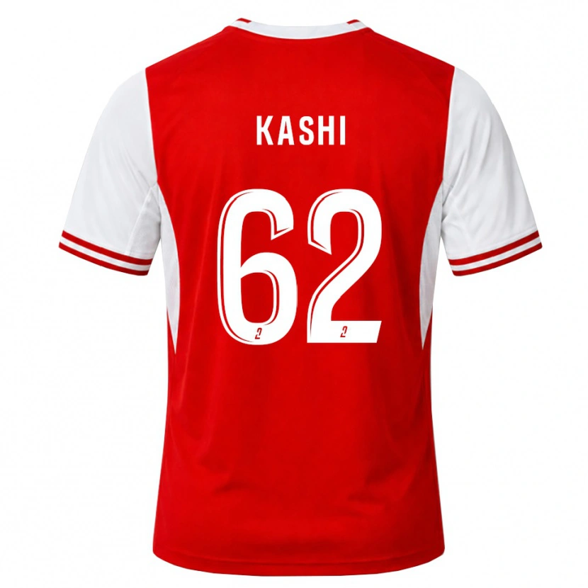 Danxen Homem Camisola Amine Kashi #62 Vermelho Branco Principal 2026/27 Camisa