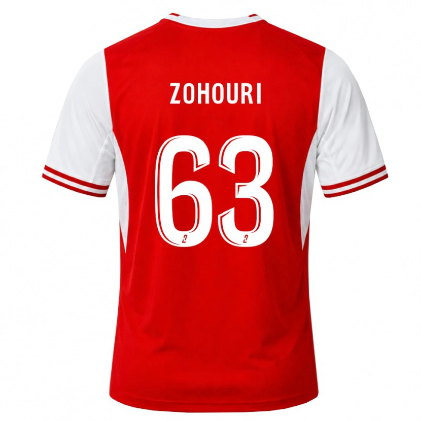Danxen Homem Camisola Armel Zohouri #63 Vermelho Branco Principal 2026/27 Camisa