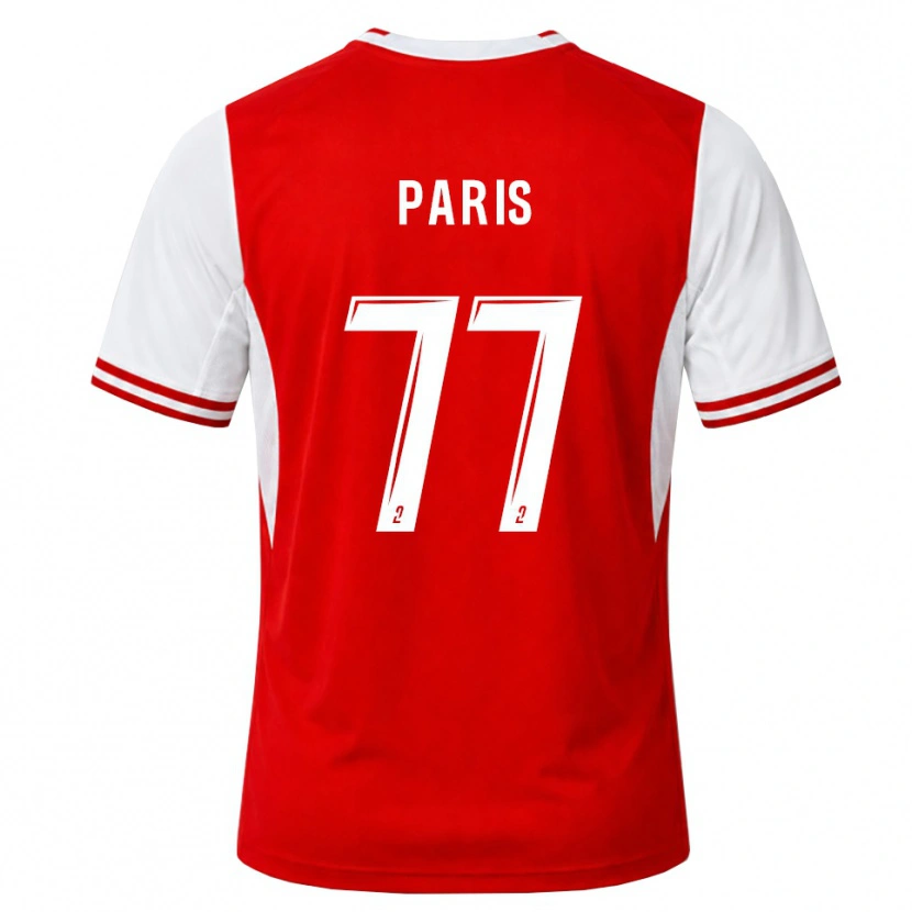 Danxen Homem Camisola Quentin Paris #77 Vermelho Branco Principal 2026/27 Camisa