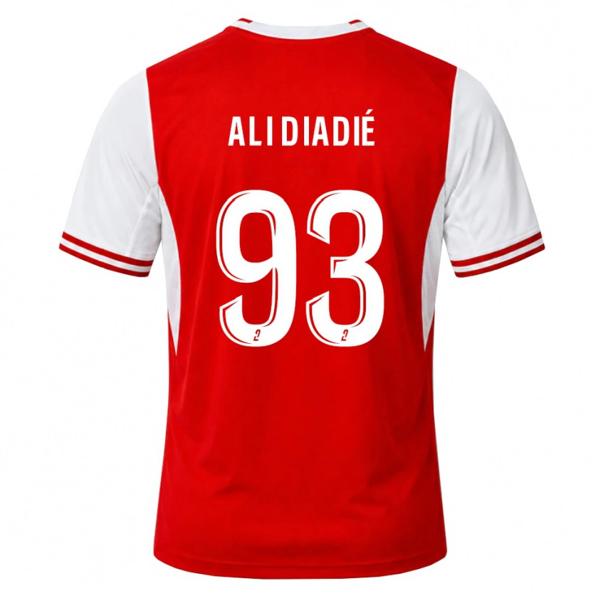 Danxen Homem Camisola Mohamed Ali Diadié #93 Vermelho Branco Principal 2026/27 Camisa