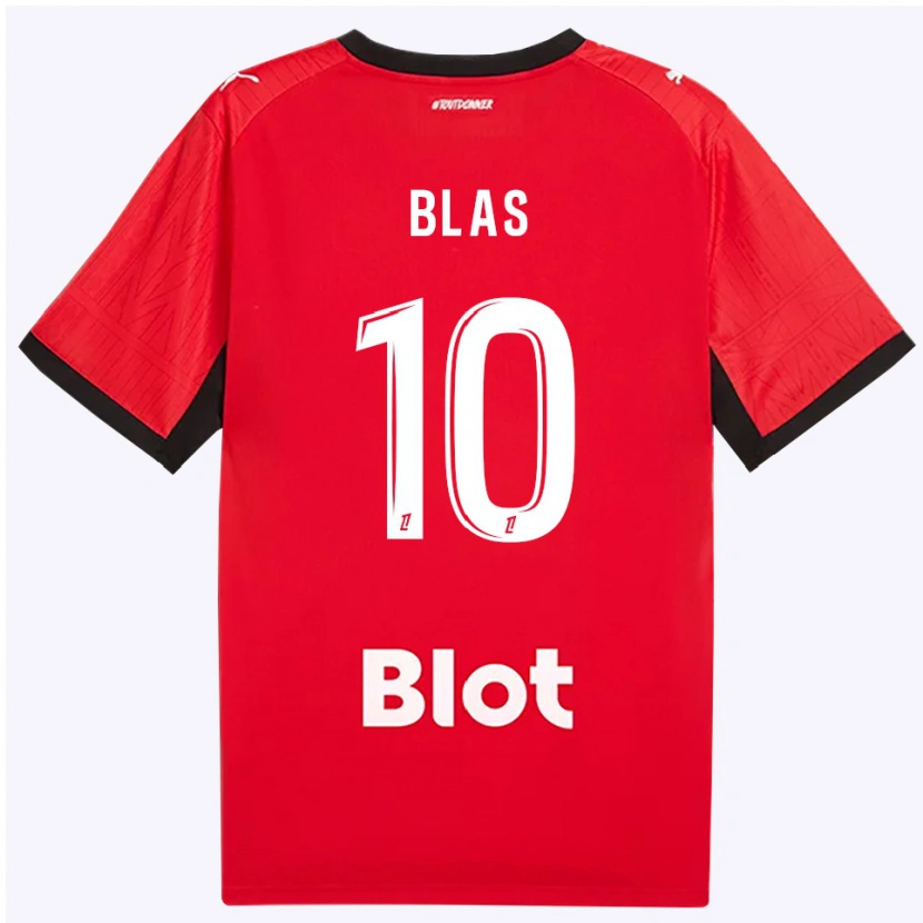 Danxen Homem Camisola Ludovic Blas #10 Vermelho Preto Branco Principal 2026/27 Camisa