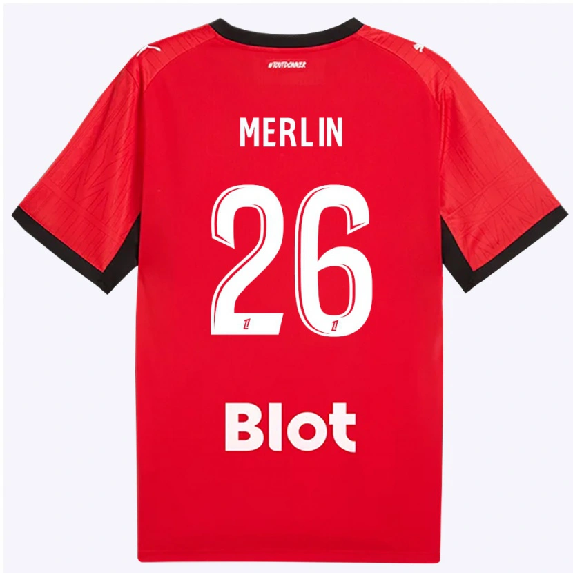 Danxen Homem Camisola Quentin Merlin #26 Vermelho Preto Branco Principal 2026/27 Camisa