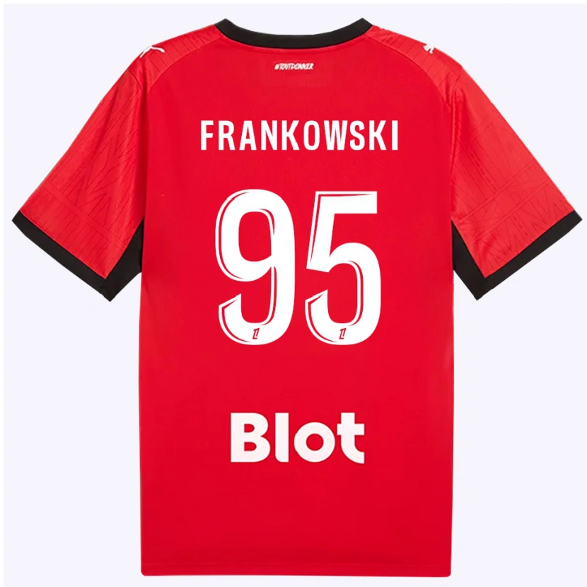 Danxen Homem Camisola Przemyslaw Frankowski #95 Vermelho Preto Branco Principal 2026/27 Camisa