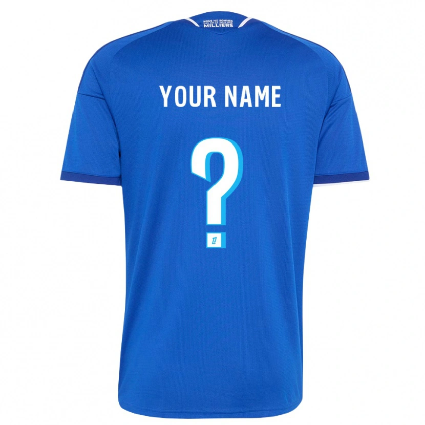 Danxen Homem Camisola Seu Nome #0 Azul Real Branco Principal 2026/27 Camisa