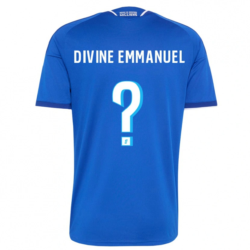 Danxen Homem Camisola Victor Divine Emmanuel #0 Azul Real Branco Principal 2026/27 Camisa