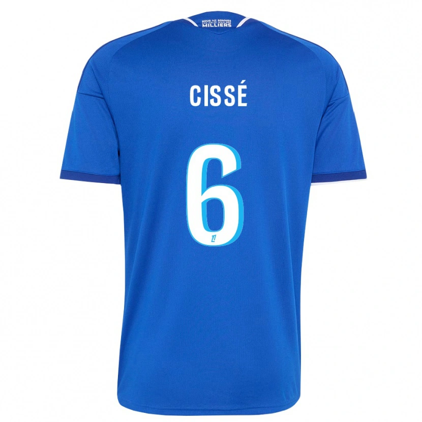 Danxen Homem Camisola Amadou Cissé #6 Azul Real Branco Principal 2026/27 Camisa