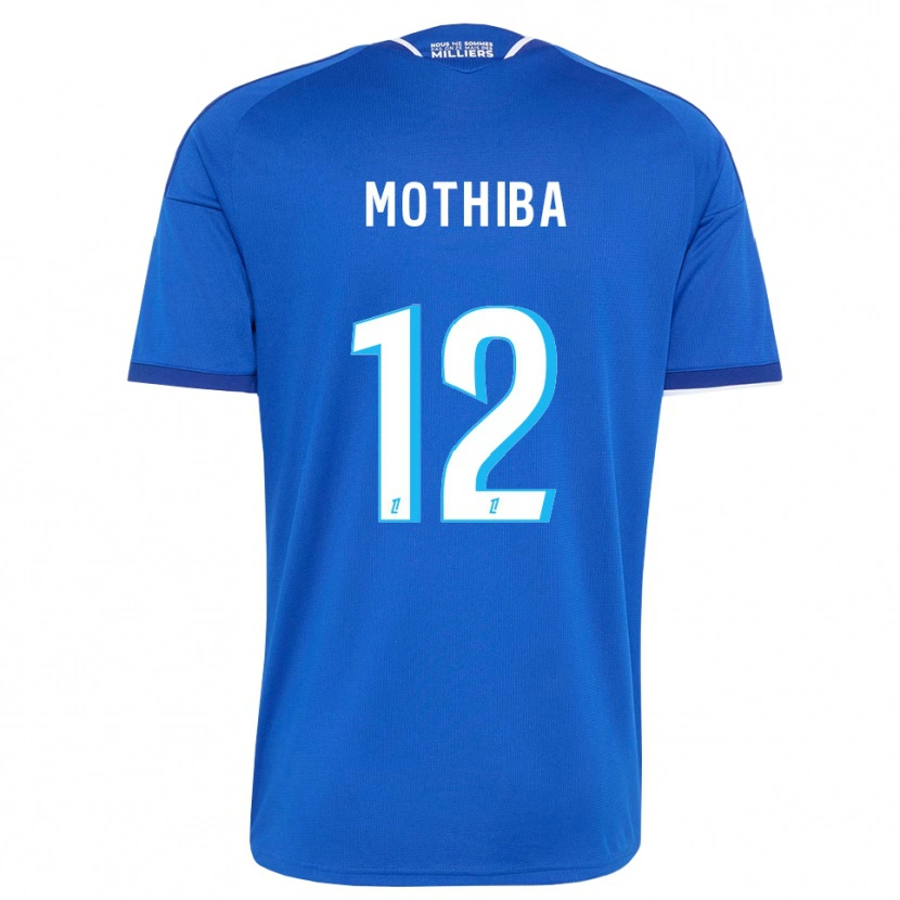 Danxen Homem Camisola Lebo Mothiba #12 Azul Real Branco Principal 2026/27 Camisa