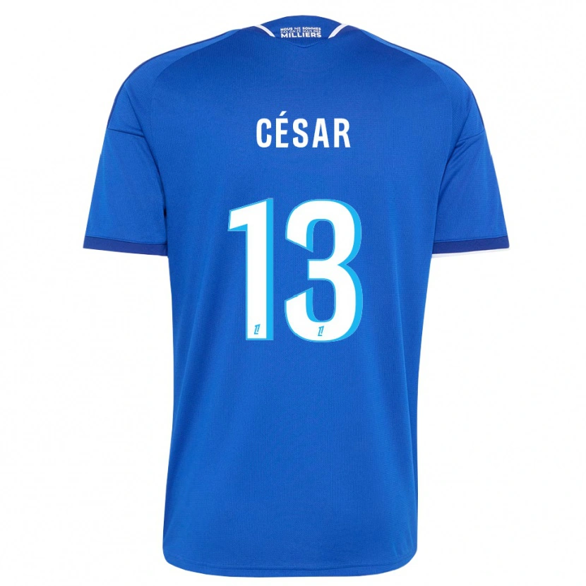 Danxen Homem Camisola Julbert César #13 Azul Real Branco Principal 2026/27 Camisa